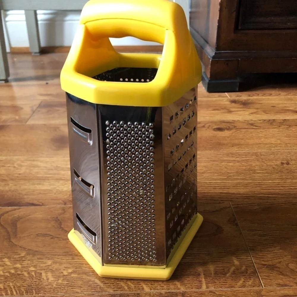 Yellow veggie and cheese grader
